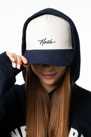 Бейсболка Flava (white-blue) 57301137 фото