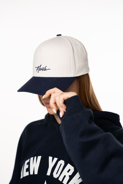Бейсболка Flava (white-blue) 57301137 фото